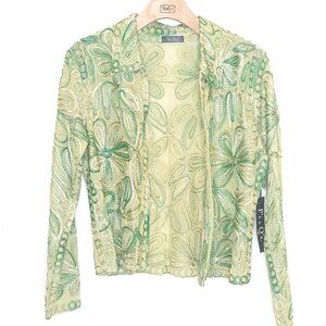 P's & Q's Embroidered Flower Jacket